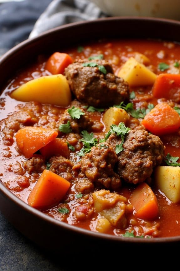 spicy harissa lamb stew