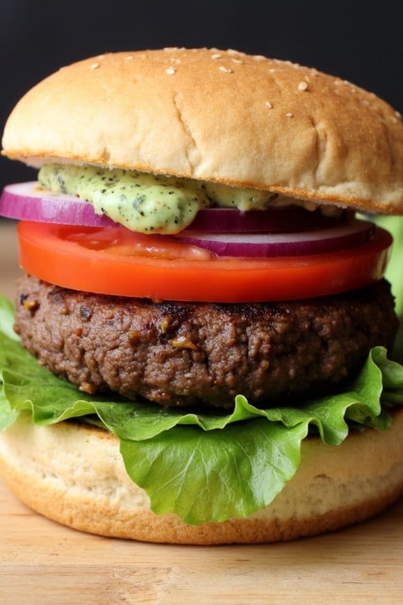 spicy lamb burger fusion