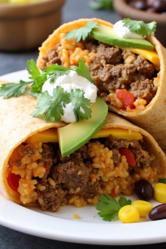 spicy lamb burritos recipe