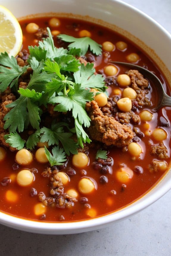 spicy moroccan lamb harira