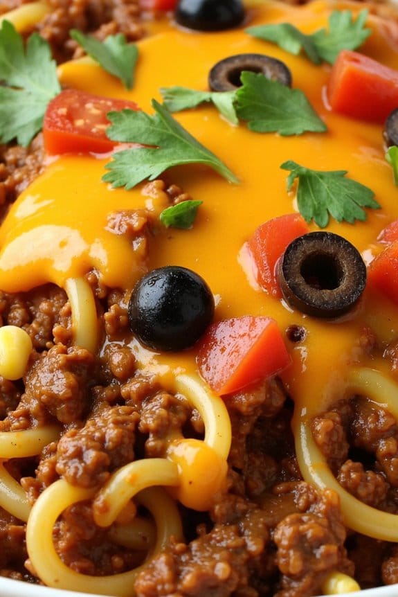 spicy taco style spaghetti recipe