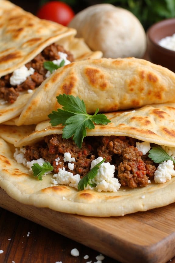 spicy turkish lamb flatbreads