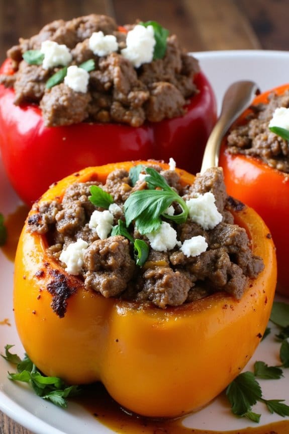 stuffed peppers with lamb