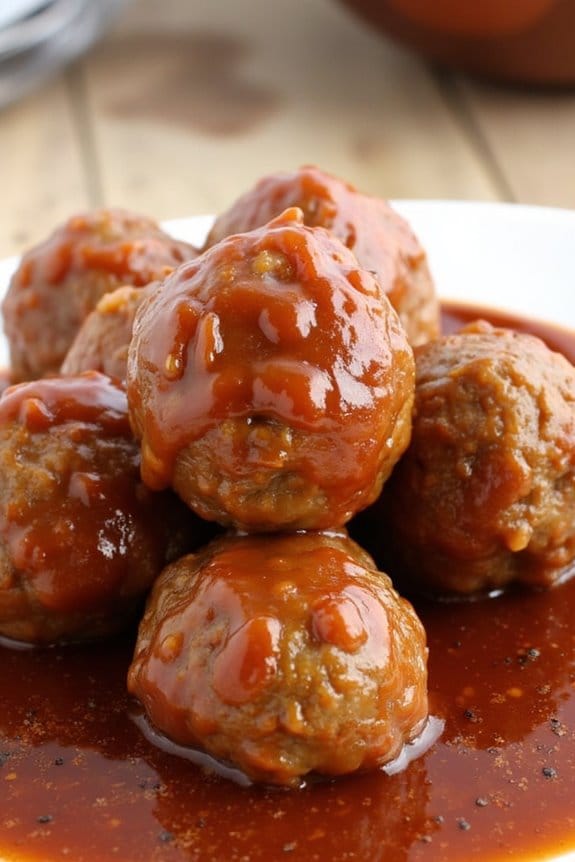 sweet and tangy meatballs