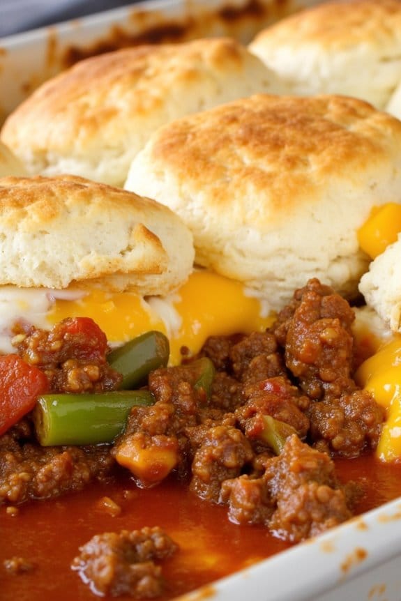 tangy sloppy joe casserole