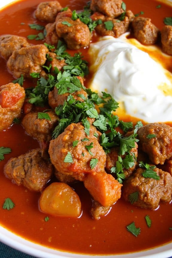 tangy tomato herb curry