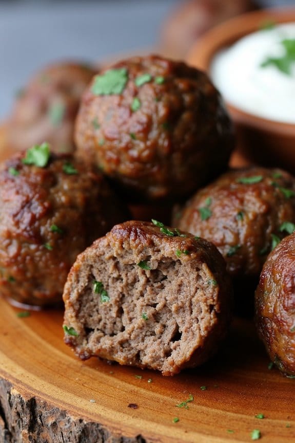 tender lamb meatballs recipe