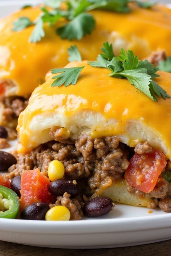 tex mex crockpot hamburger casserole