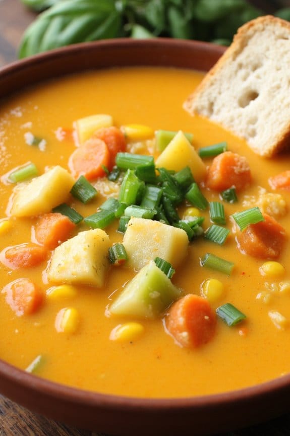 vegetarian cheeseburger soup recipe