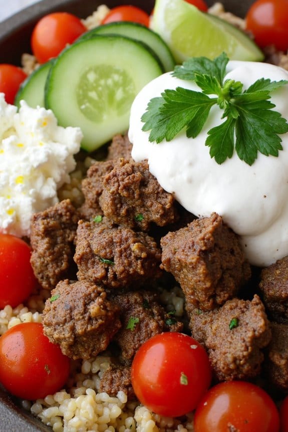 versatile ground lamb bowls