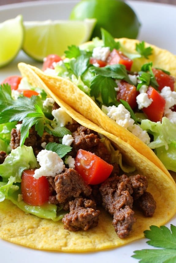 zesty lime lamb tacos