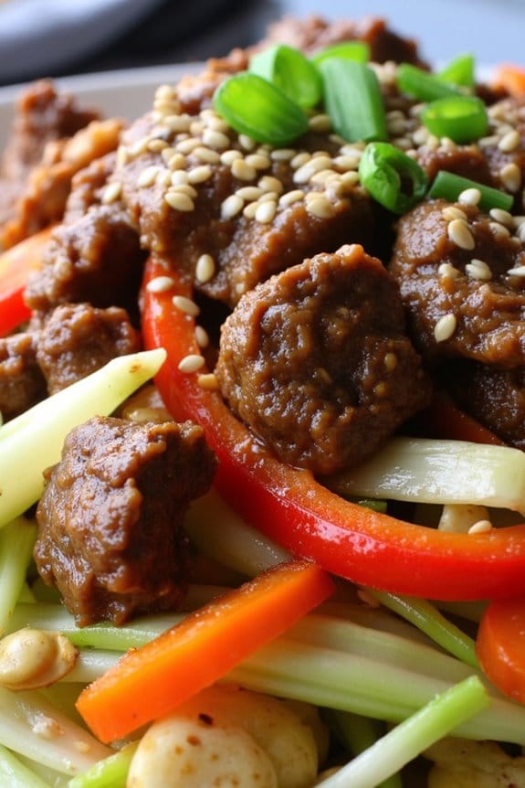beef and cabbage stir fry