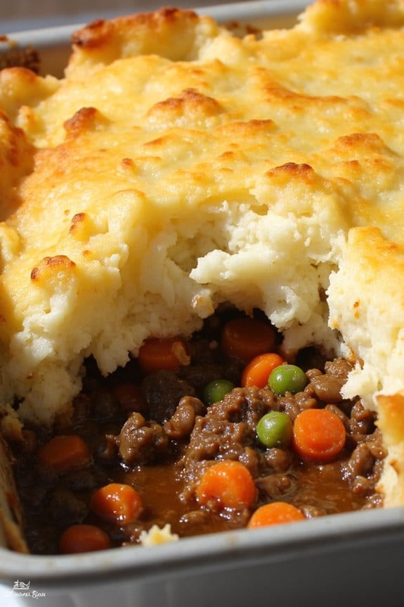 beef and lentil pie