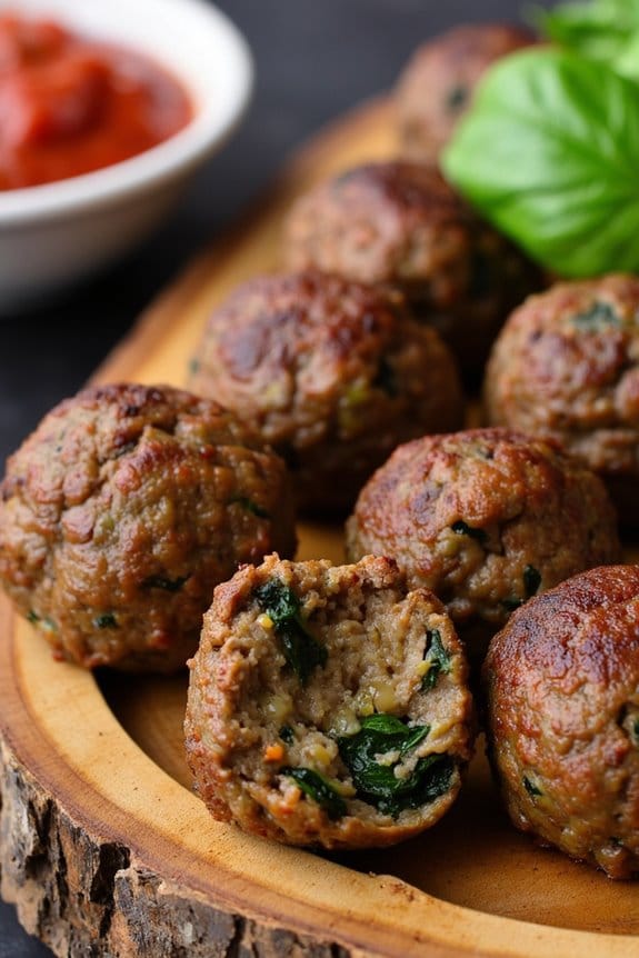 beef and veggie meatballs