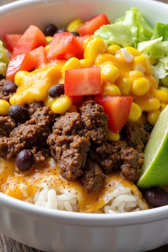 beef rice burrito bowls recipe