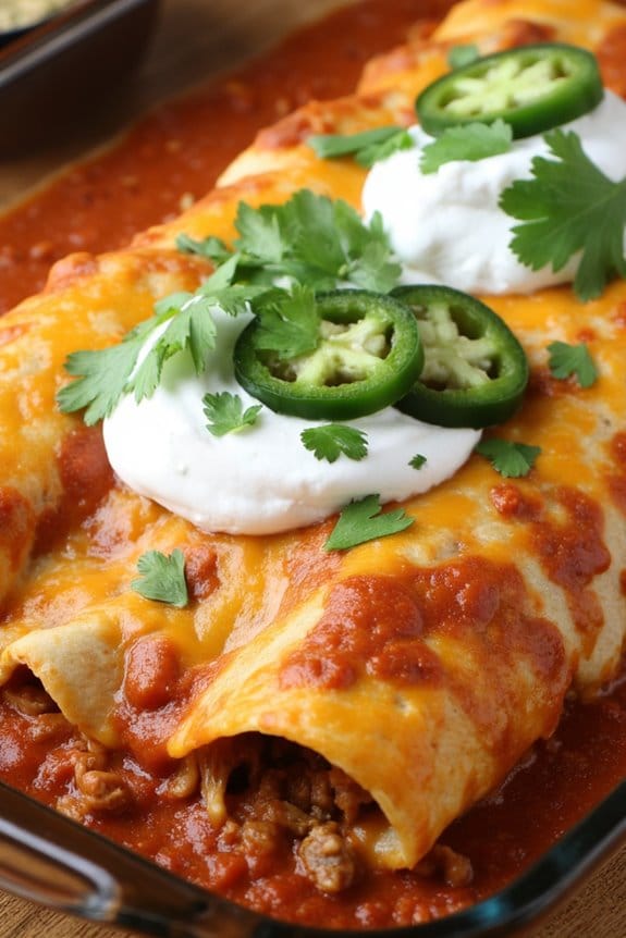 cheesy beef enchiladas recipe