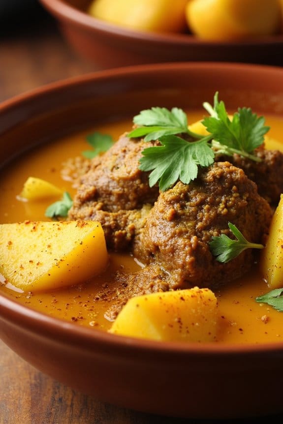 comforting curry spiced stew