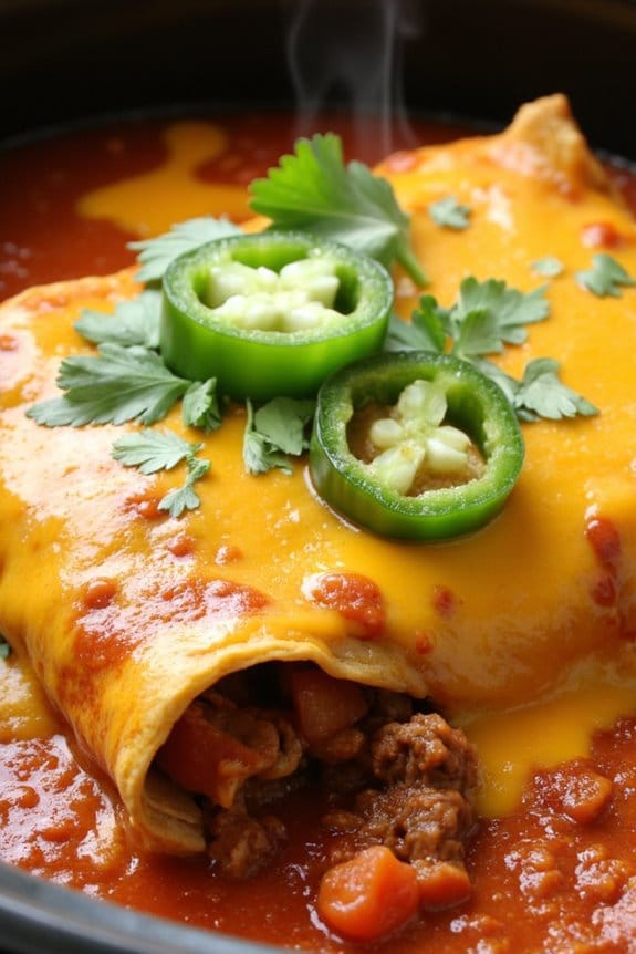 crockpot beef enchiladas recipe