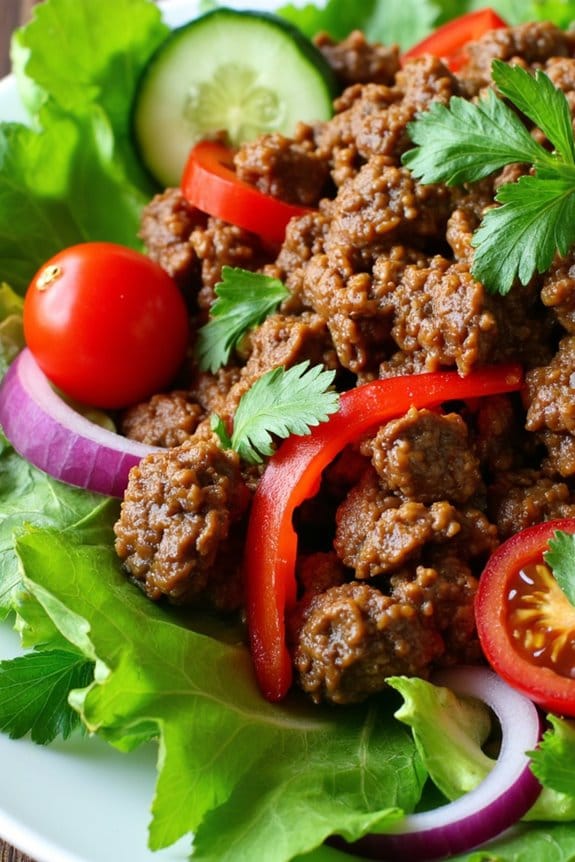 flavorful thai beef salad