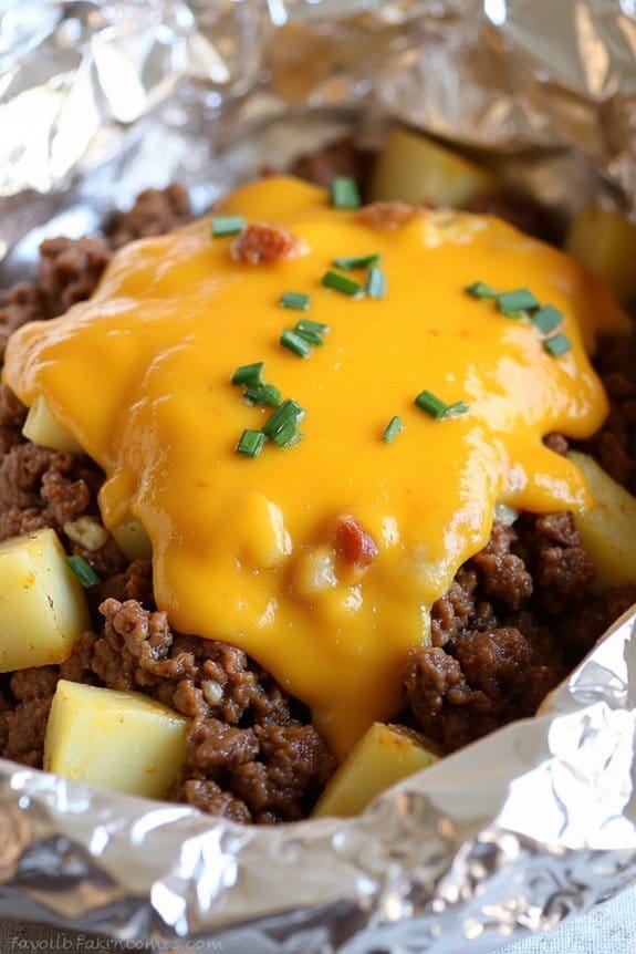 garlic butter beef potato packs