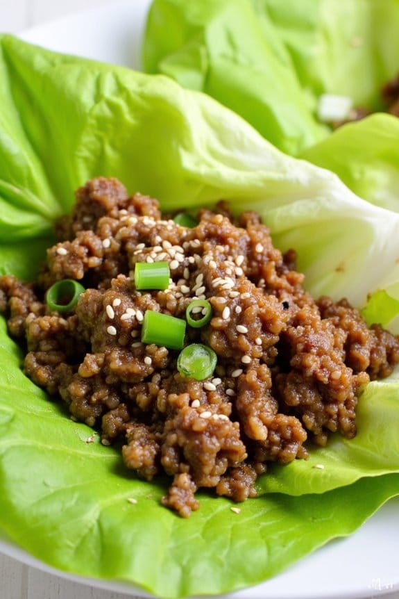 healthy asian beef wraps