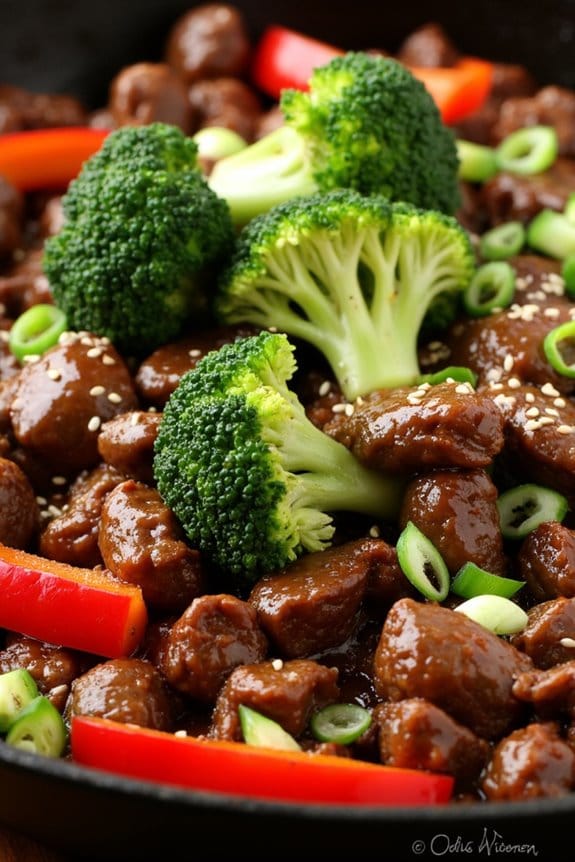 healthy teriyaki beef skillet