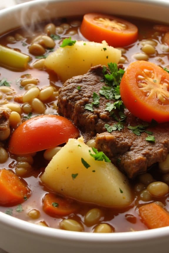 hearty beef and barley stew
