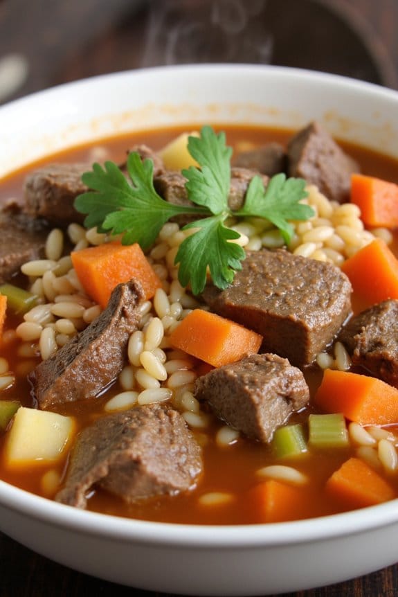 hearty beef soup recipe
