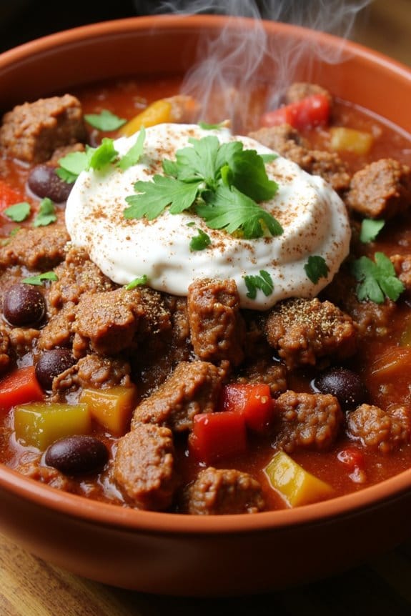 hearty chili for cozy evenings
