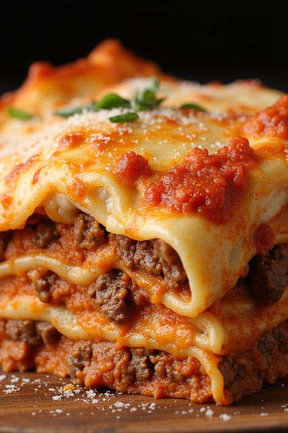 hearty italian beef lasagna