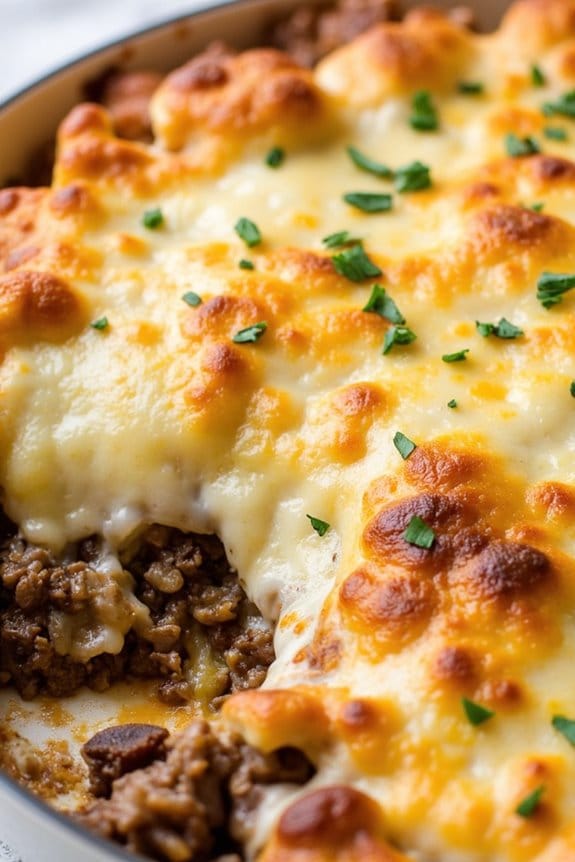 hearty low carb beef bake