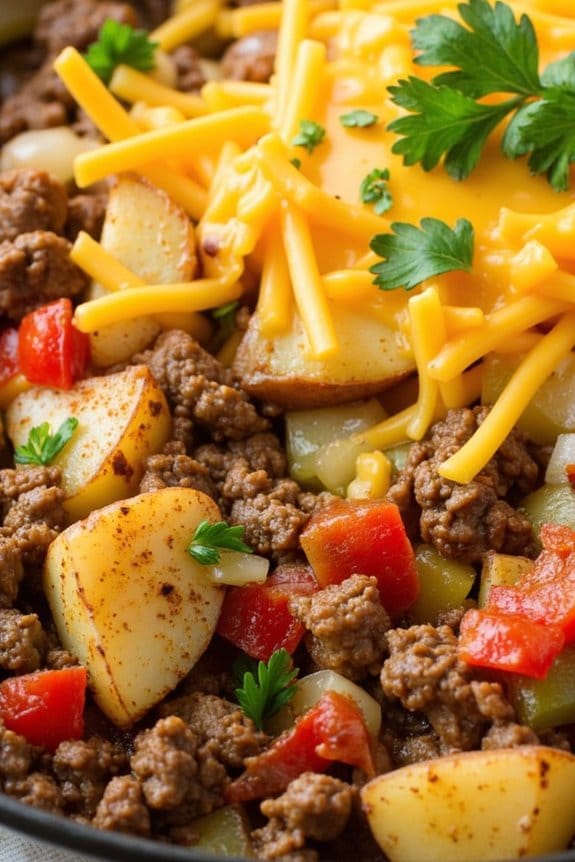 hearty skillet beef dinner