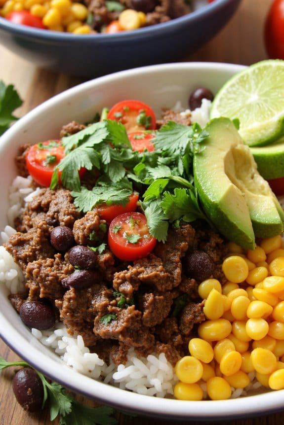 hearty southwest beef bowl