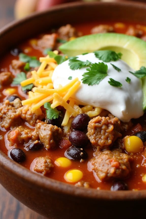 hearty taco soup recipe