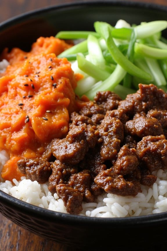 korean bbq beef fusion dish