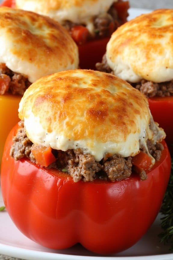low carb stuffed peppers recipe