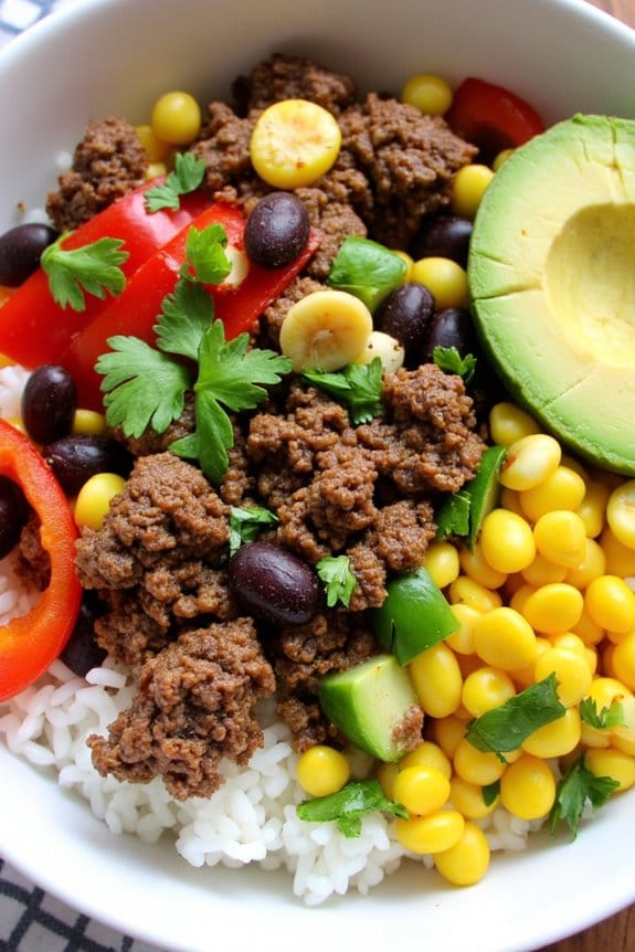 meal prep beef bowls