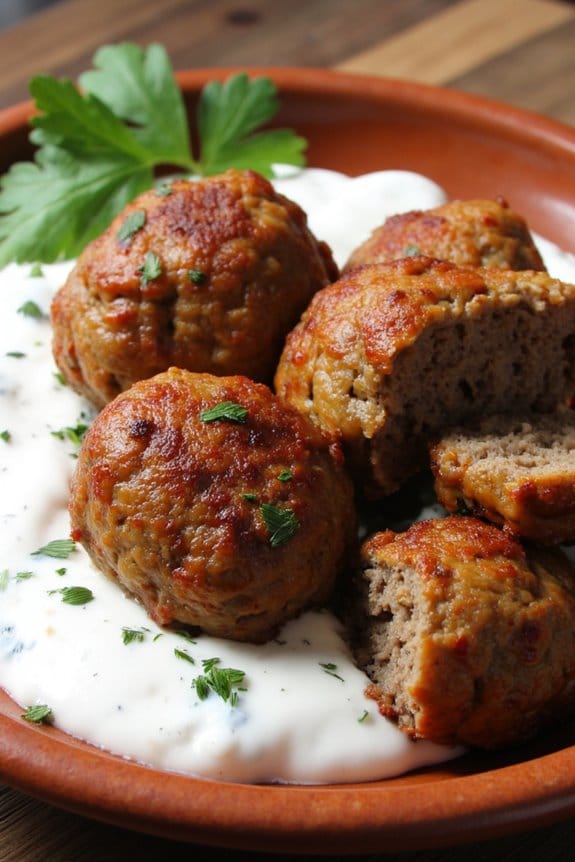 mediterranean beef meatballs recipe