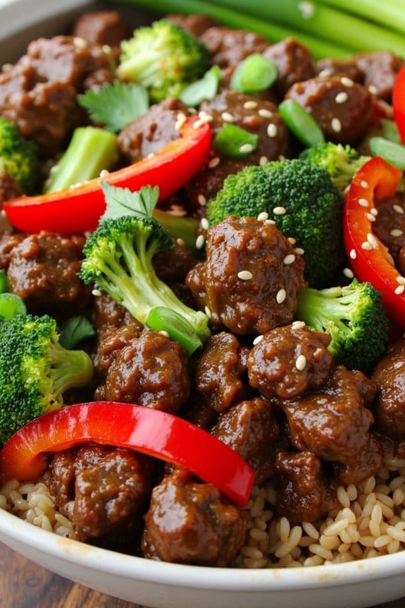 mongolian beef with vegetables