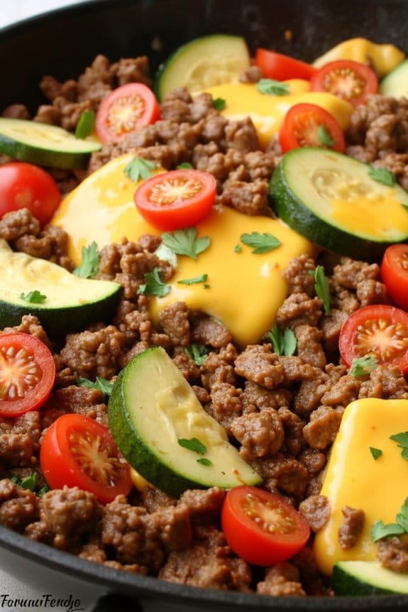 one pan beef skillet delight