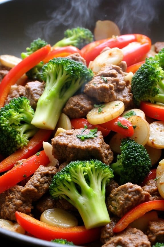 quick beef and veggie stir fry