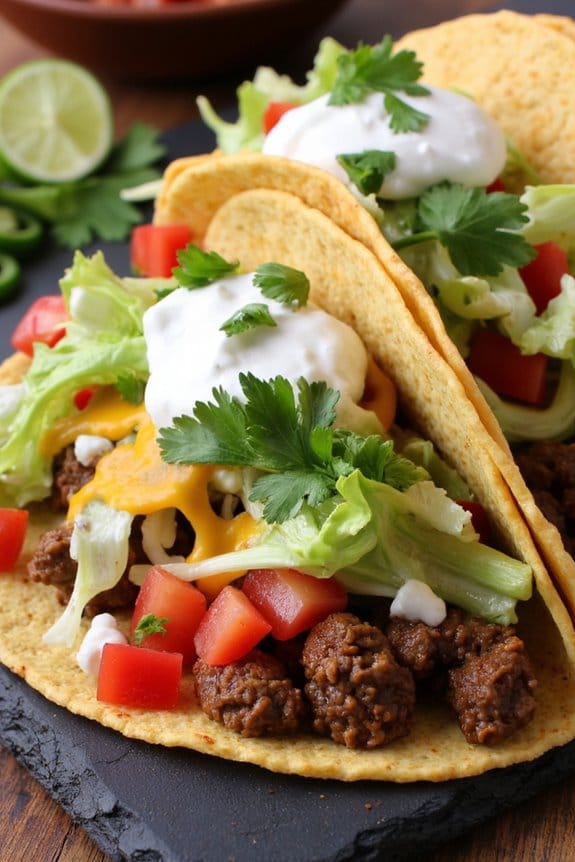 quick customizable beef tacos