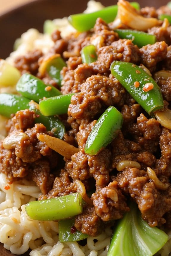 savory beef and cabbage stir fry