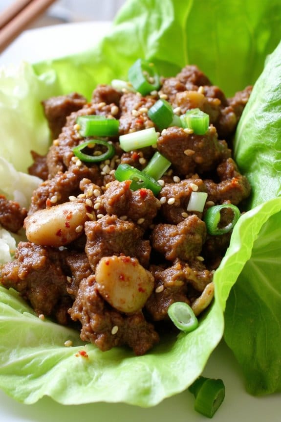 savory beef cabbage wraps