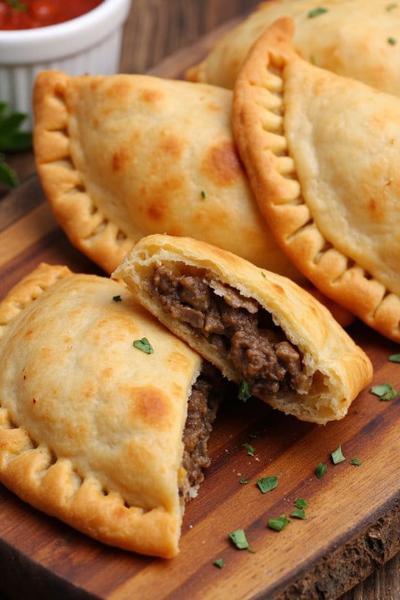 savory beef mushroom empanadas