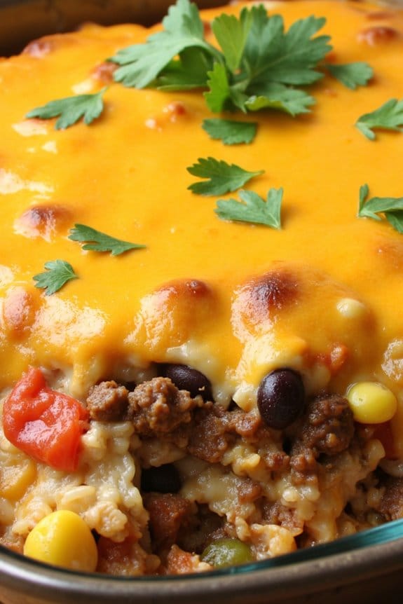 savory beef rice casserole