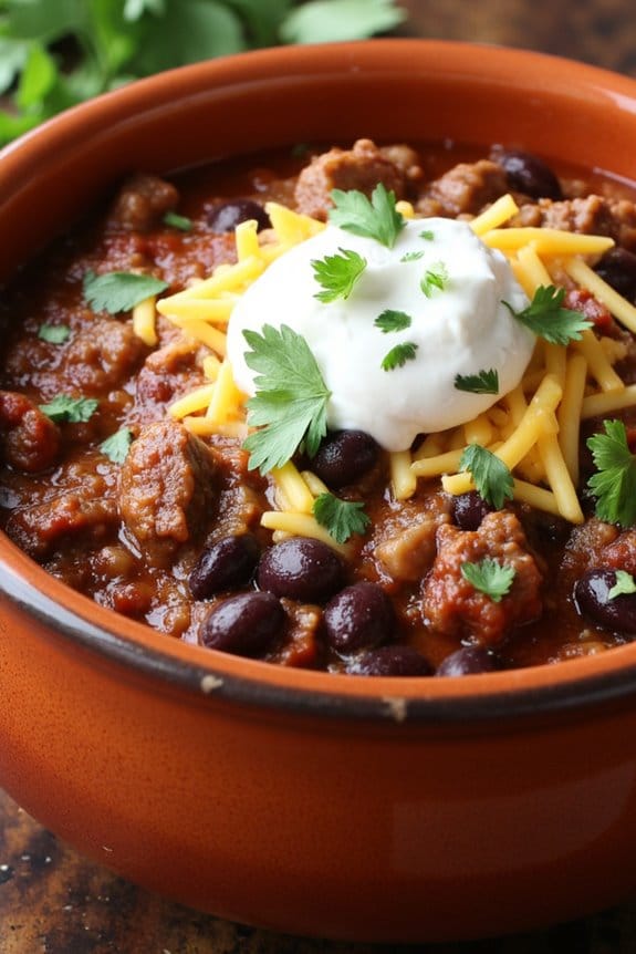 smoky chipotle beef chili