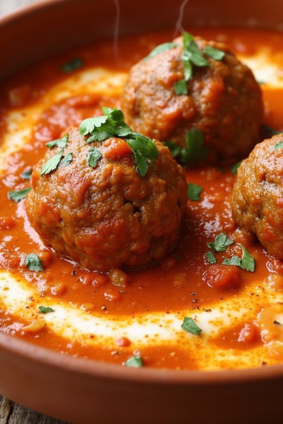 spiced indian masala meatballs