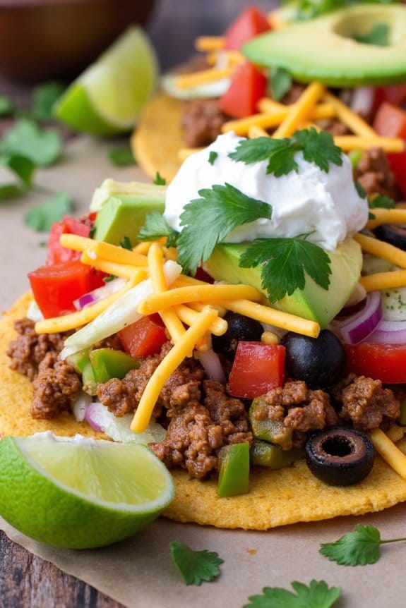 zesty beef tostadas recipe