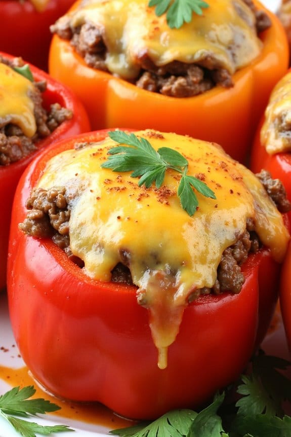 zesty stuffed bell peppers